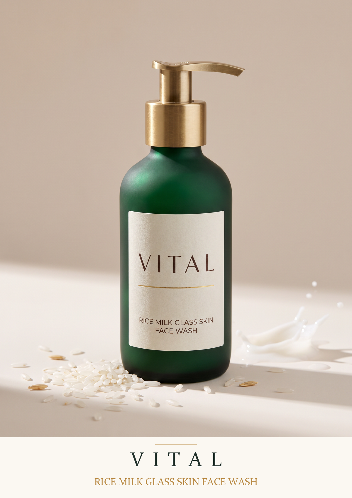 VITAL Rice Milk Glass Skin Face Wash