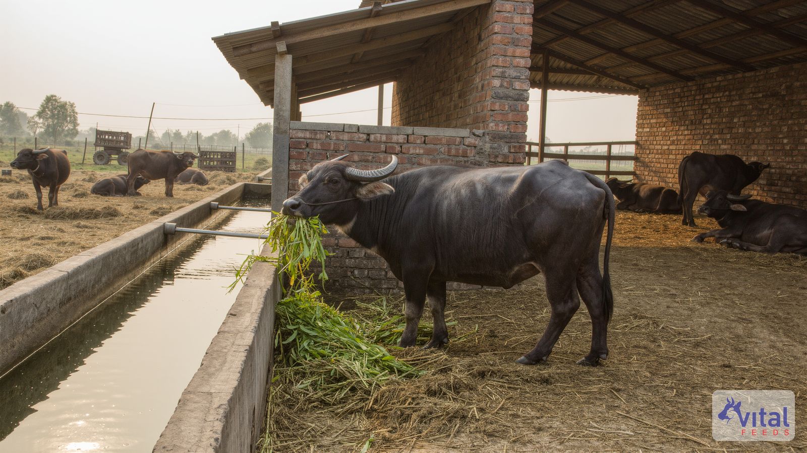 How should you feed buffaloes in winter when green fodder runs short? - Vital Feeds guide