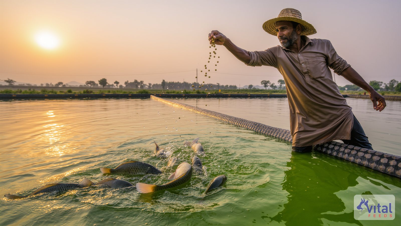 Working out your pond feeding rate - Vital Feeds guide